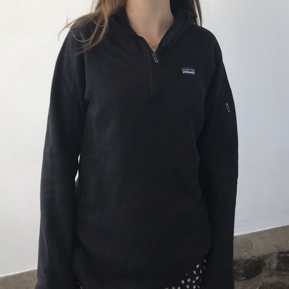 Black Patagonia Quarter Zip